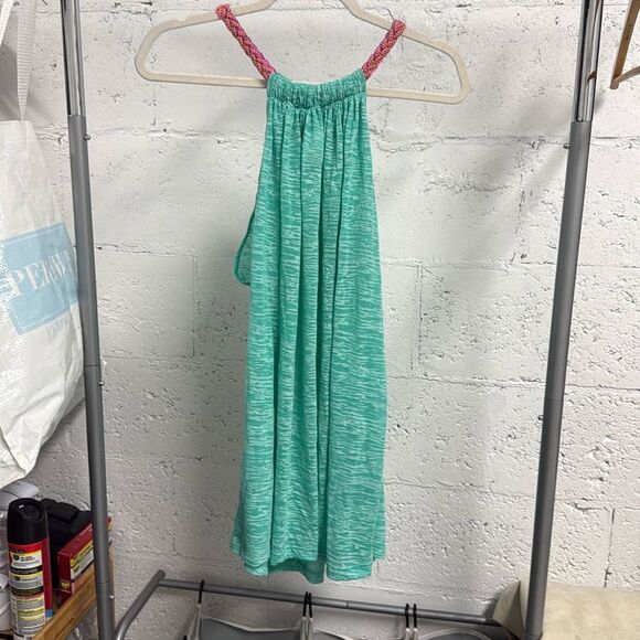 COPY - Neon Yellow PITUSA Cover Up Dress - Sheer - Petite Colorful Braided Strap - Picture 1 of 6